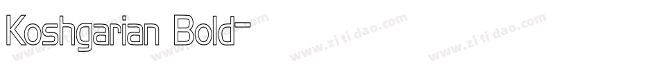 Koshgarian Bold字体转换
